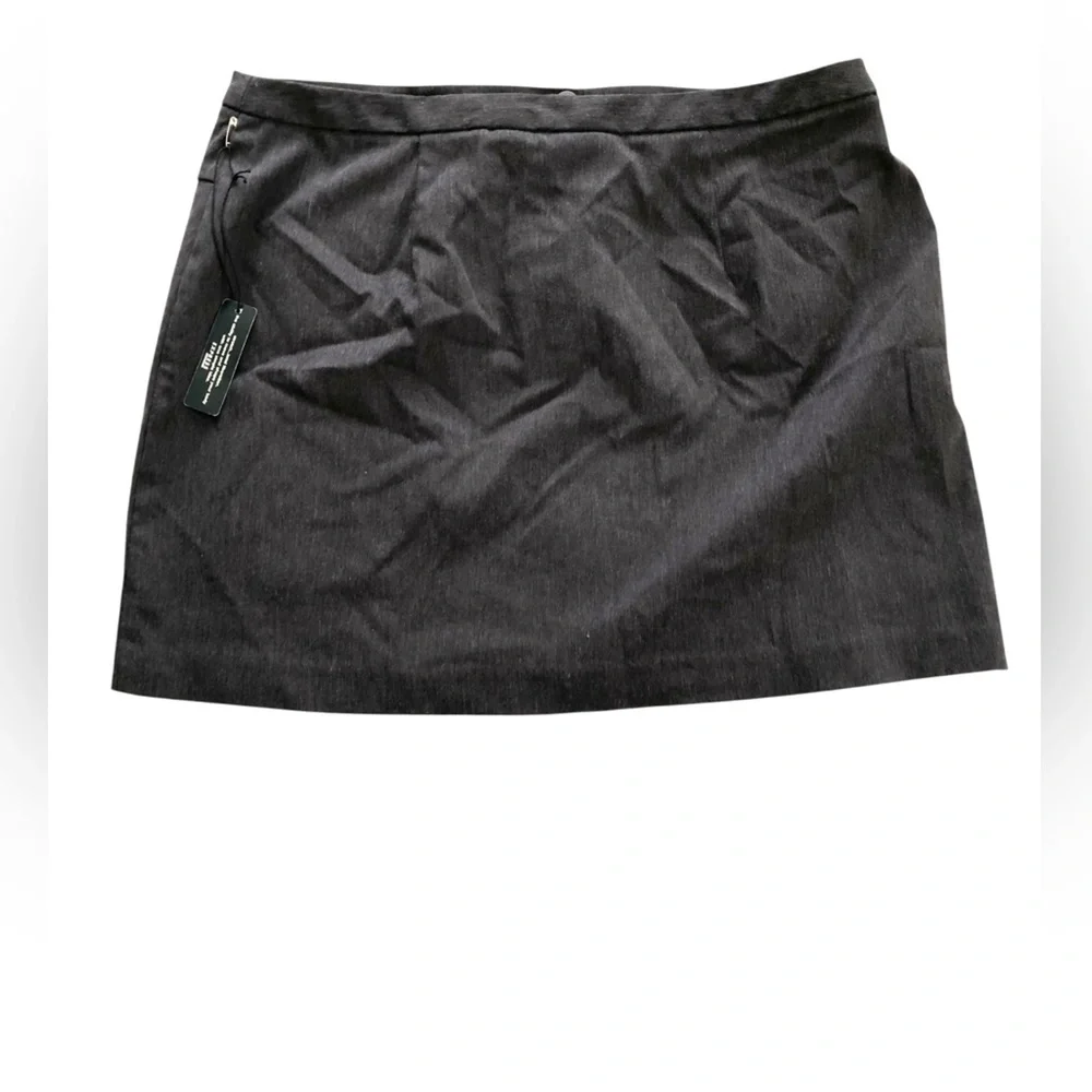 New dark grey mini skirt